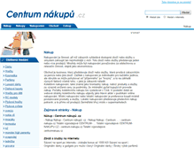 Tablet Screenshot of centrumnakupu.cz